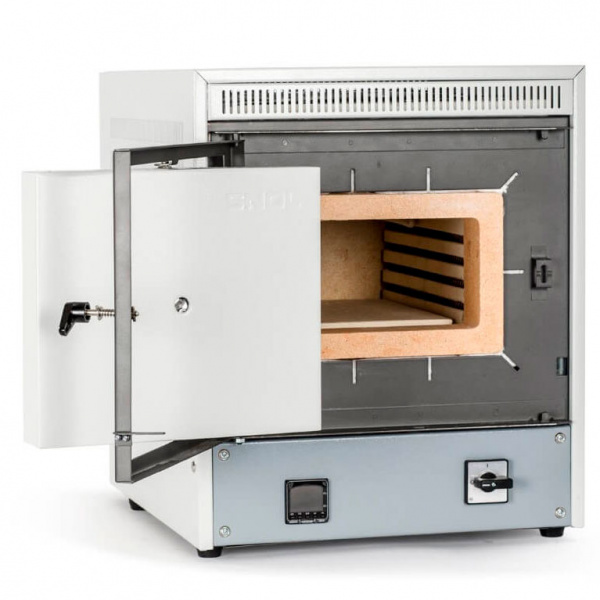 Лабораторная муфельная печь для озоления SNOL 7,2/1100 LSC 21 (до 1100 °C, 7,2 л, камера керамика, дверь открывается вбок, программируемый терморегулятор) в СПб