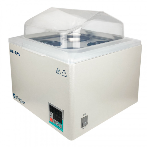 Водяная баня Stegler WB-4 Pro (15 л, Tкомн.+5...100 °С, 4 места) в СПб