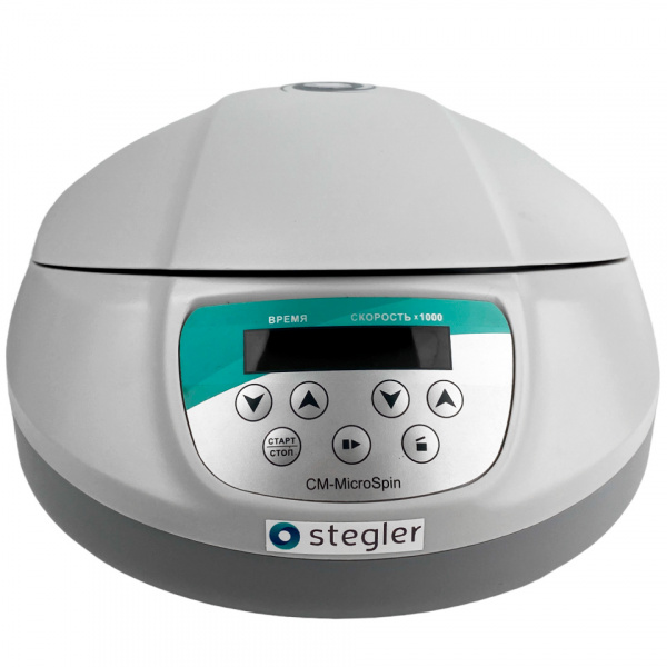 Лабораторная высокоскоростная микроцентрифуга STEGLER СМ-MicroSpin (до 14 500 об/мин, 12×2 мл) в СПб