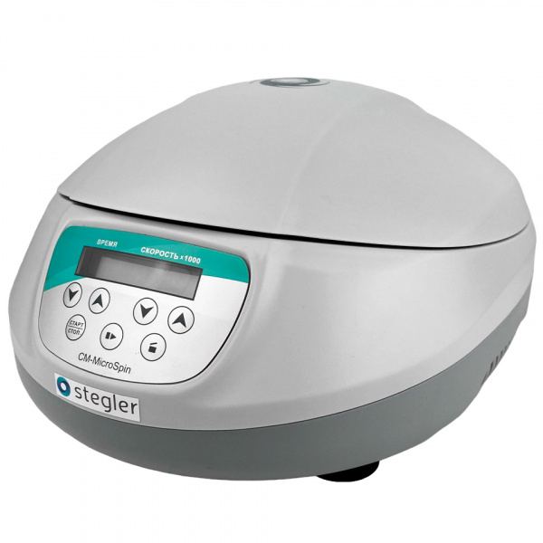 Лабораторная высокоскоростная микроцентрифуга STEGLER СМ-MicroSpin (до 14 500 об/мин, 12×2 мл) в СПб